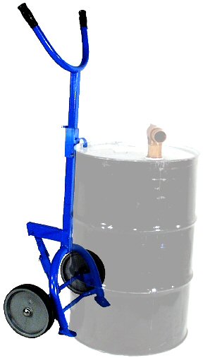 Drum Hand Truck, Rubber Wheels